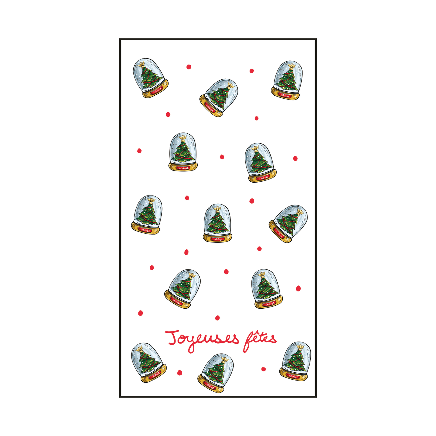 Serviettes en papier x15 - Boule à neige