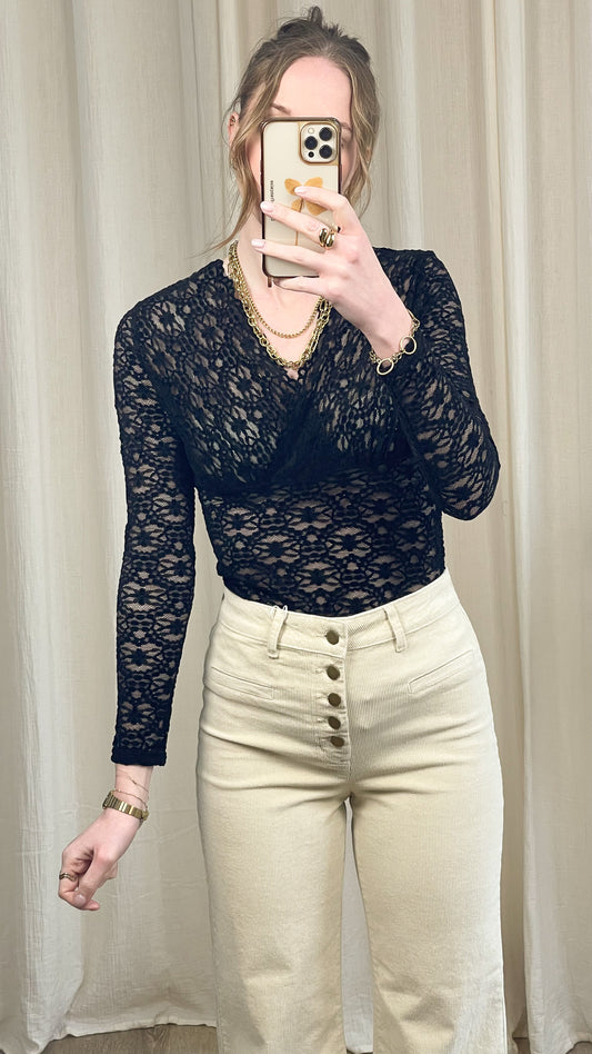 Body Vanessa - Body dentelle noir