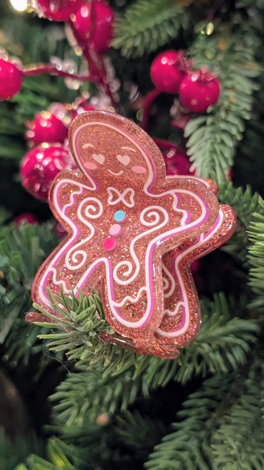 Pince à cheveux de Noël