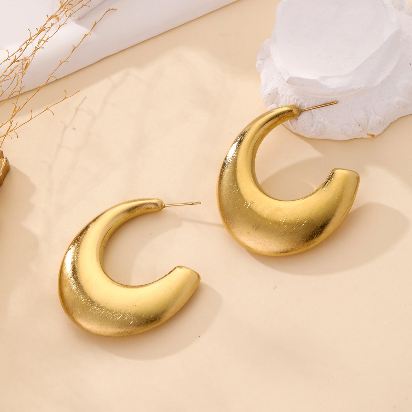 Boucles d’oreilles Lune Dorée