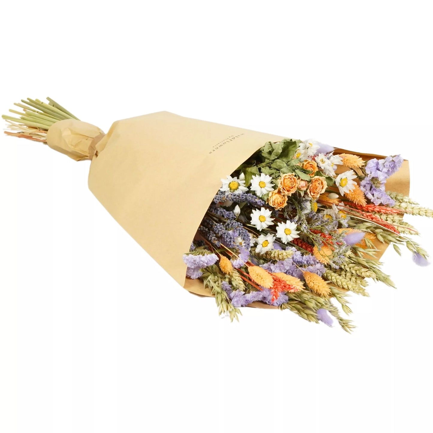 Bouquet de fleurs séchées - Lavande Pêche
