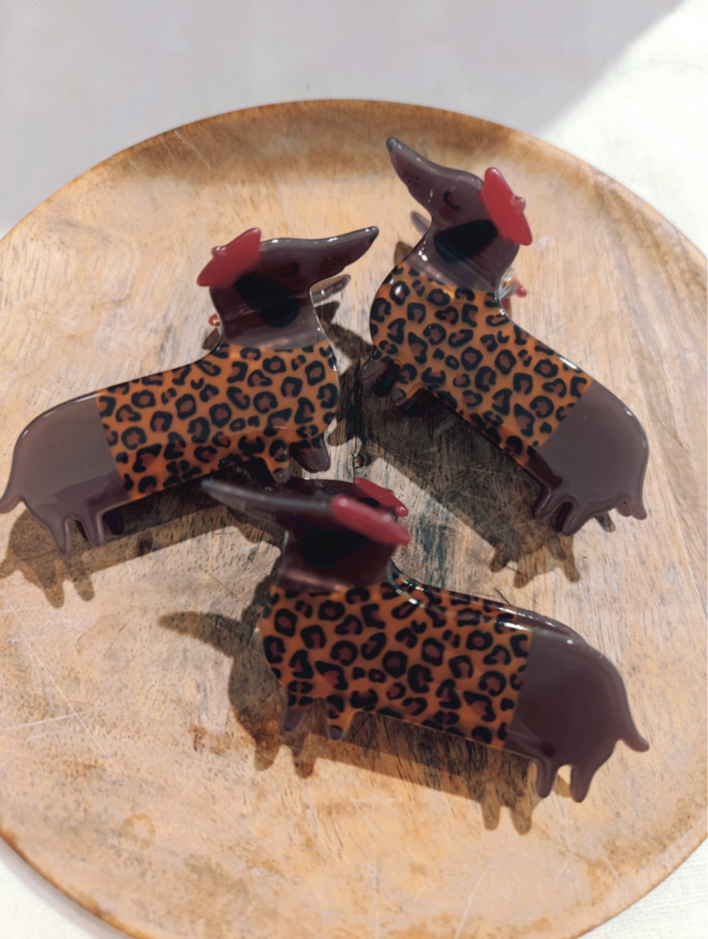 Pince à cheveux teckel