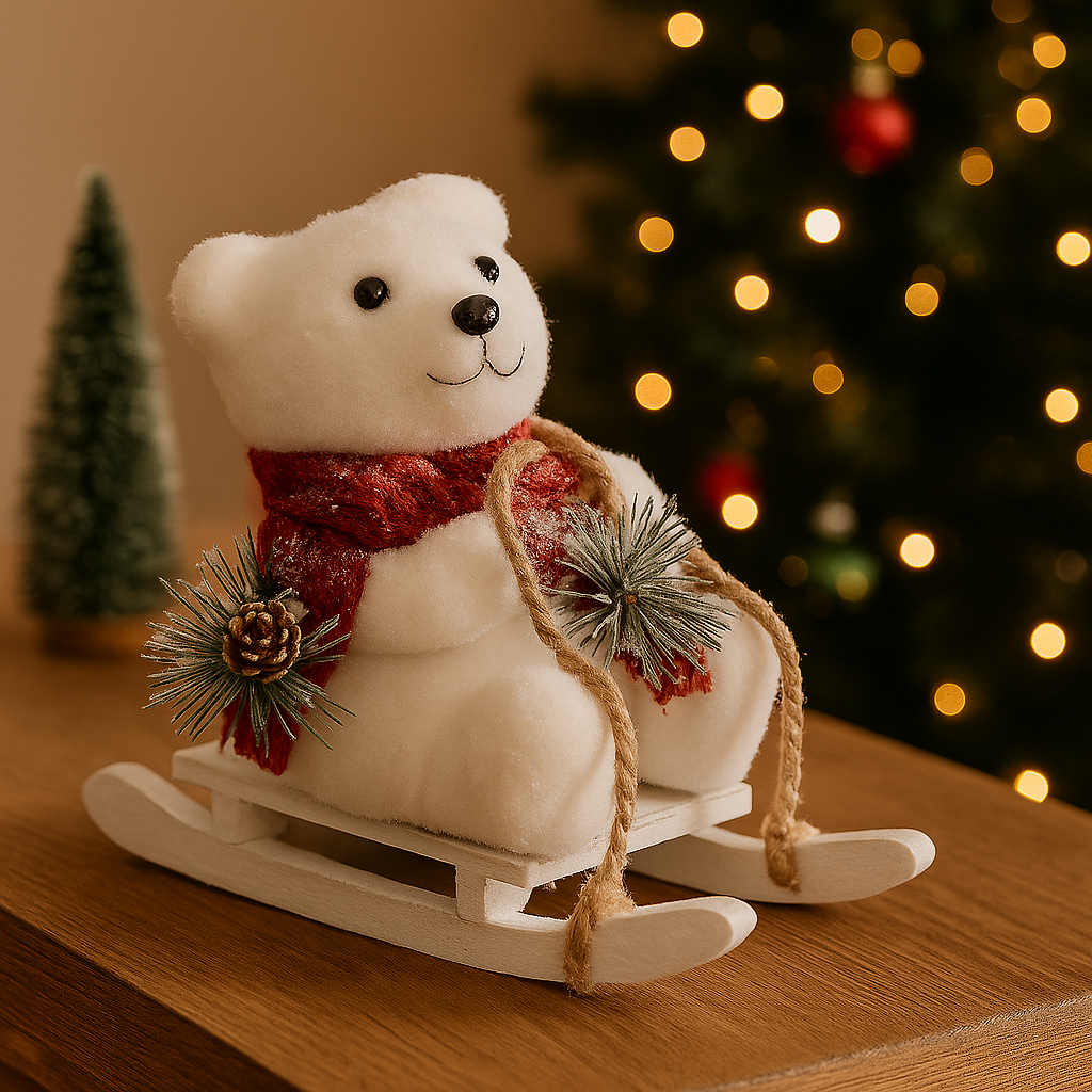 Ours blanc de noël