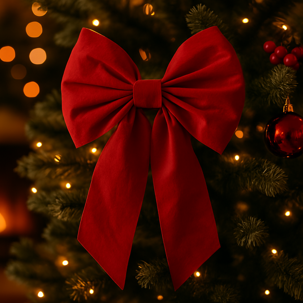 Nœud rouge de noël