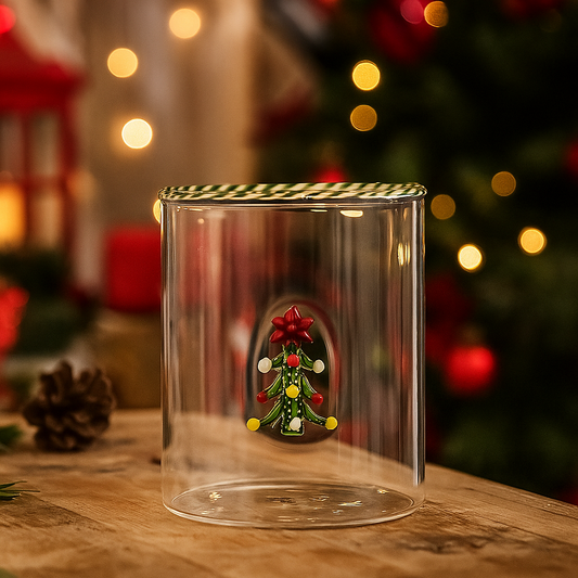 Verre Sapin de Noël 3D