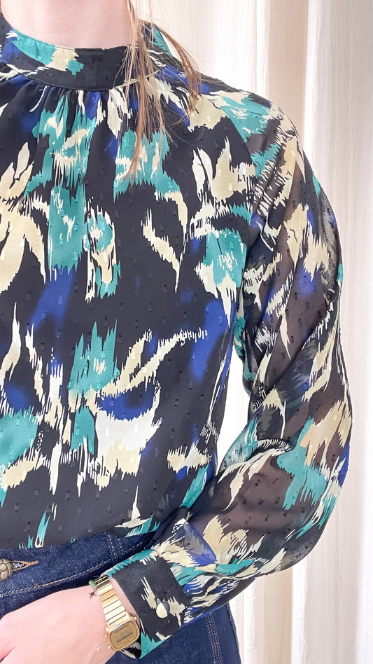 Blouse Sloane - Blouse plumetis à imprimé