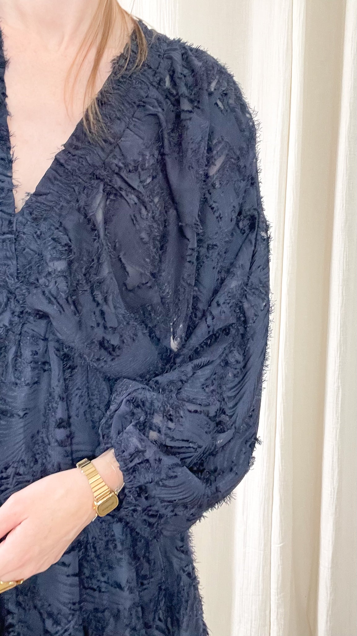 Robe Lucie - Robe empire texturée