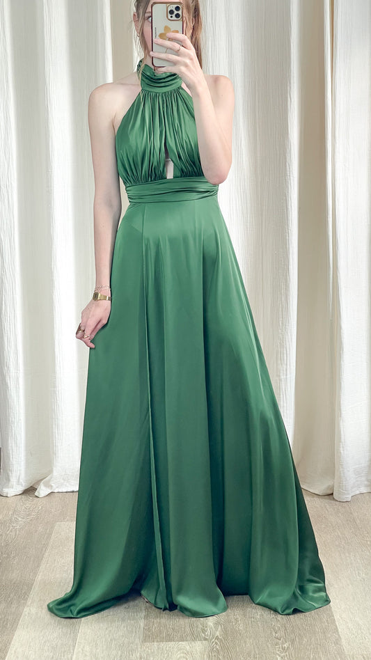 Robe Olivia - Robe longue satinée