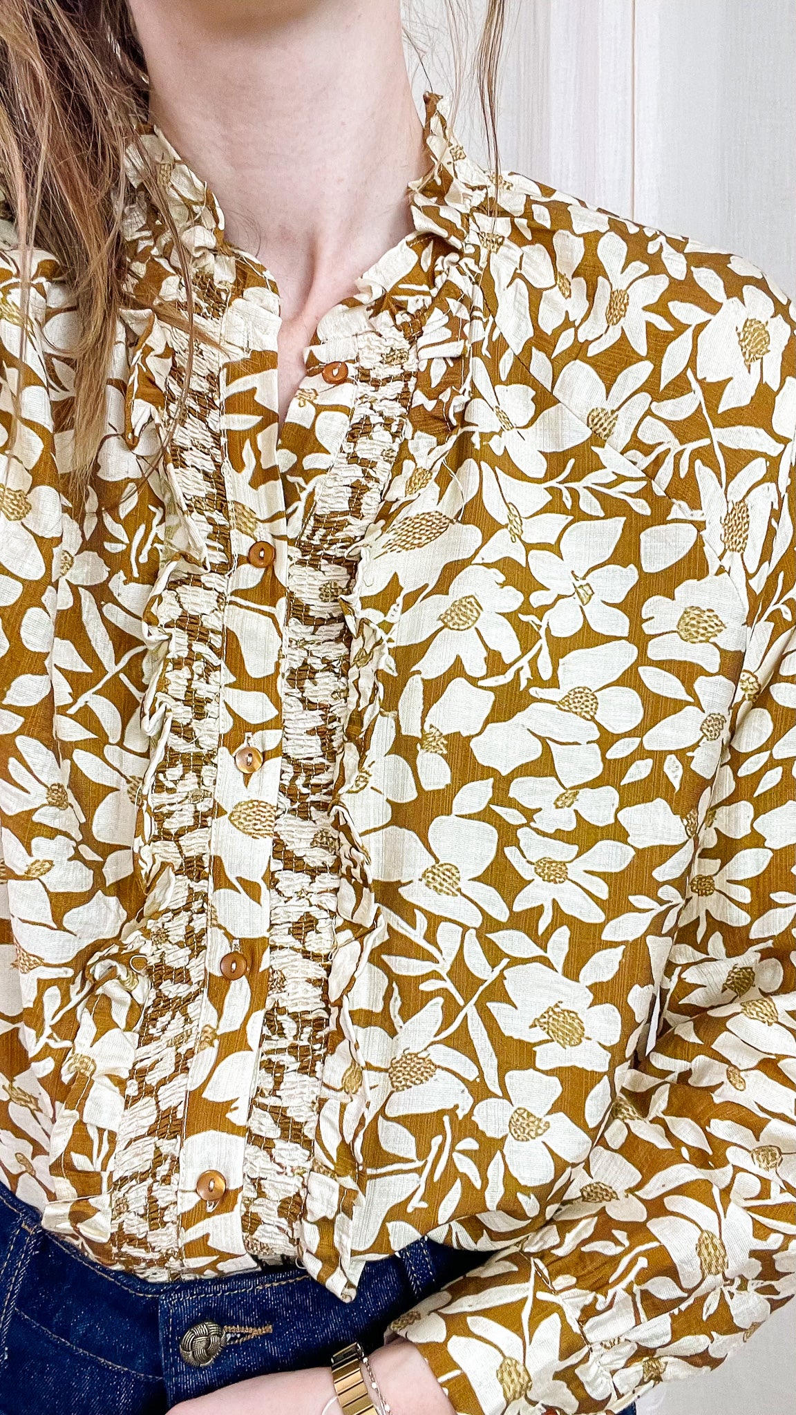 Blouse Fanny – Blouse fleurie à volants