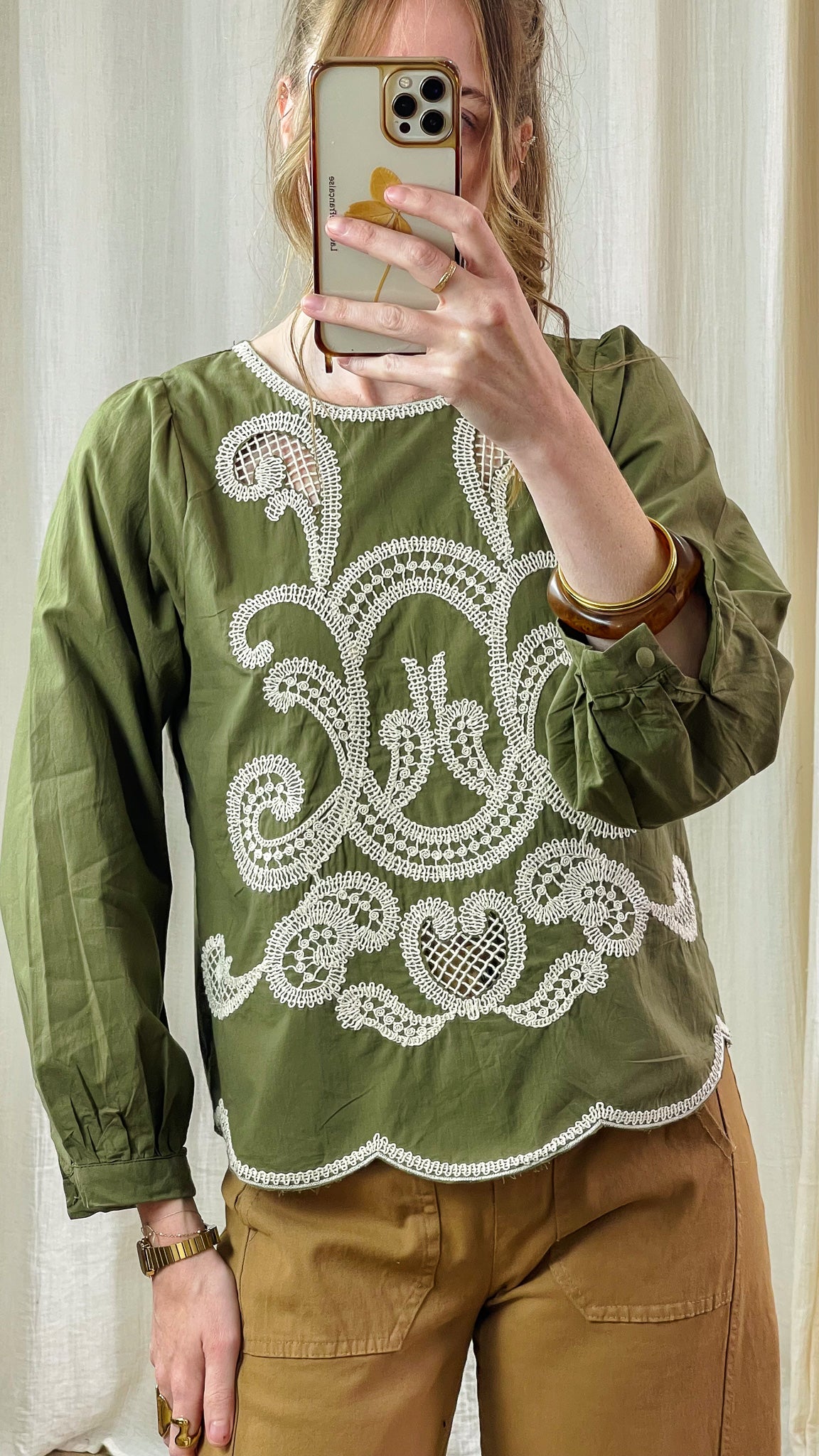 Blouse Alwenn – Blouse avec broderies esprit bohème