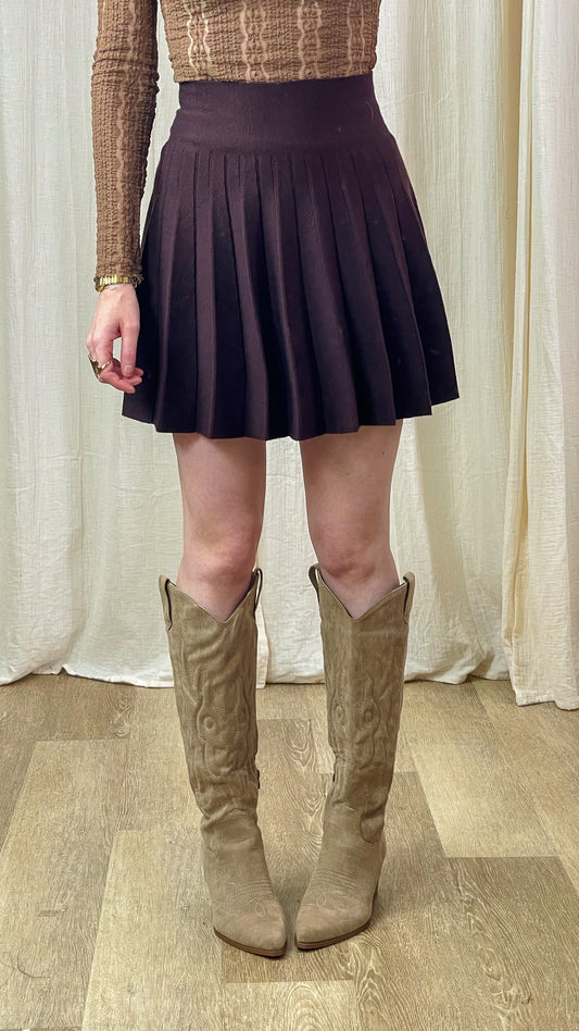 Jupe Malaury - Jupe plissée en maille