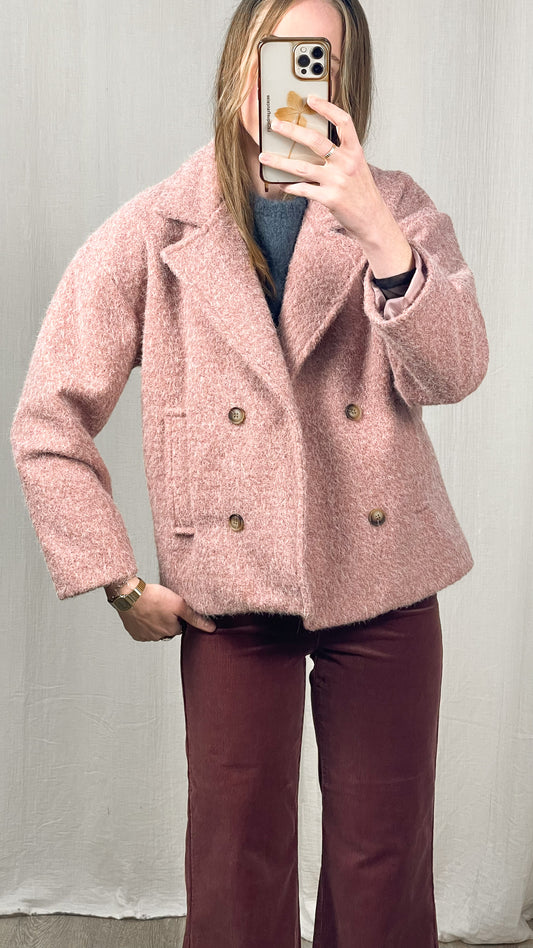 Manteau Léna - Manteau effet laine bouclée