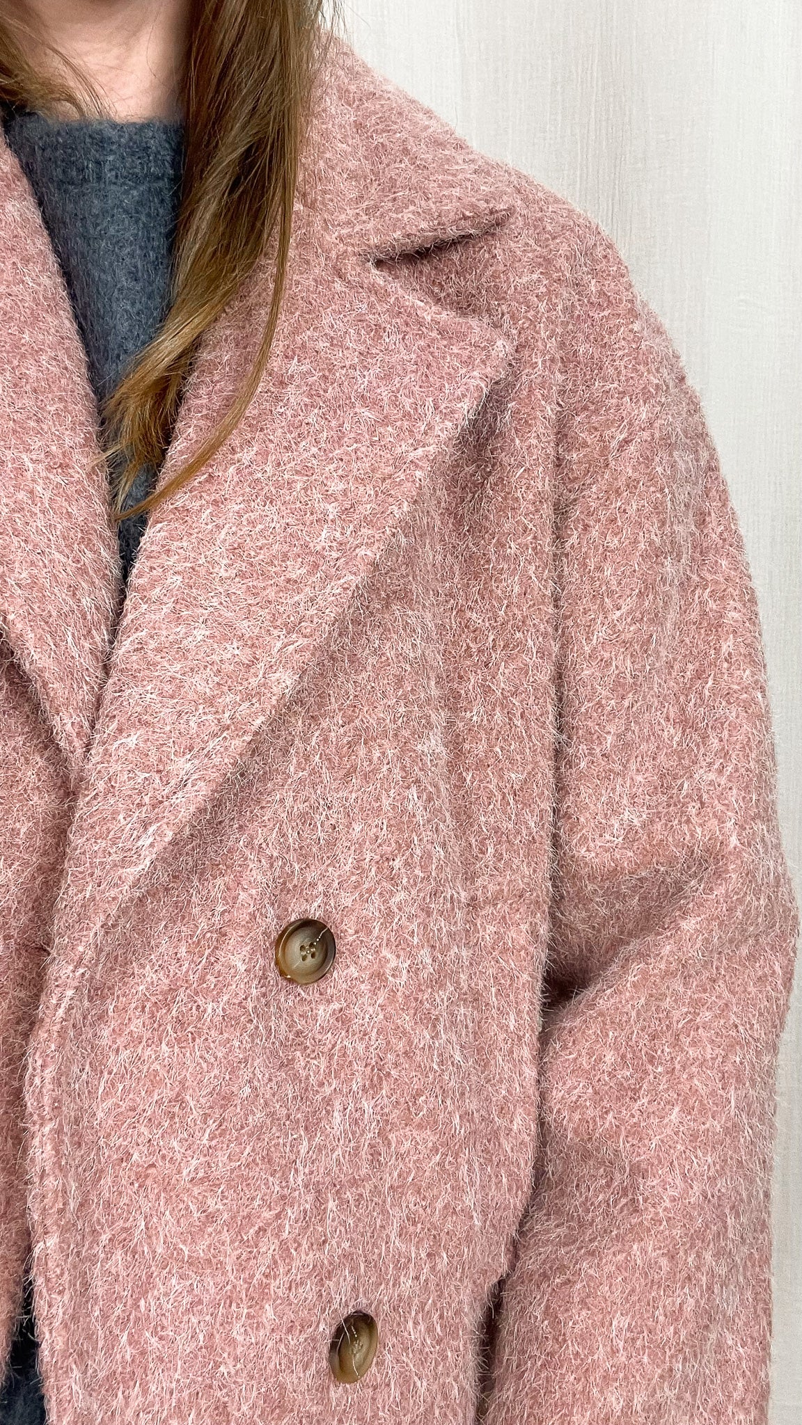 Manteau Léna - Manteau effet laine bouclée