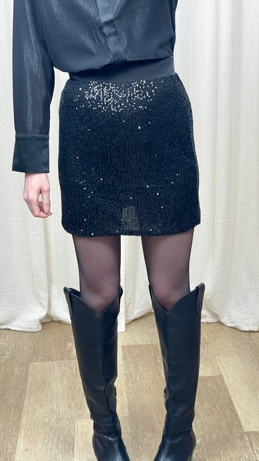 Jupe Jun – Jupe courte à sequins