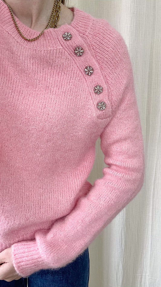 Pull Laurie - Pull avec boutons strass