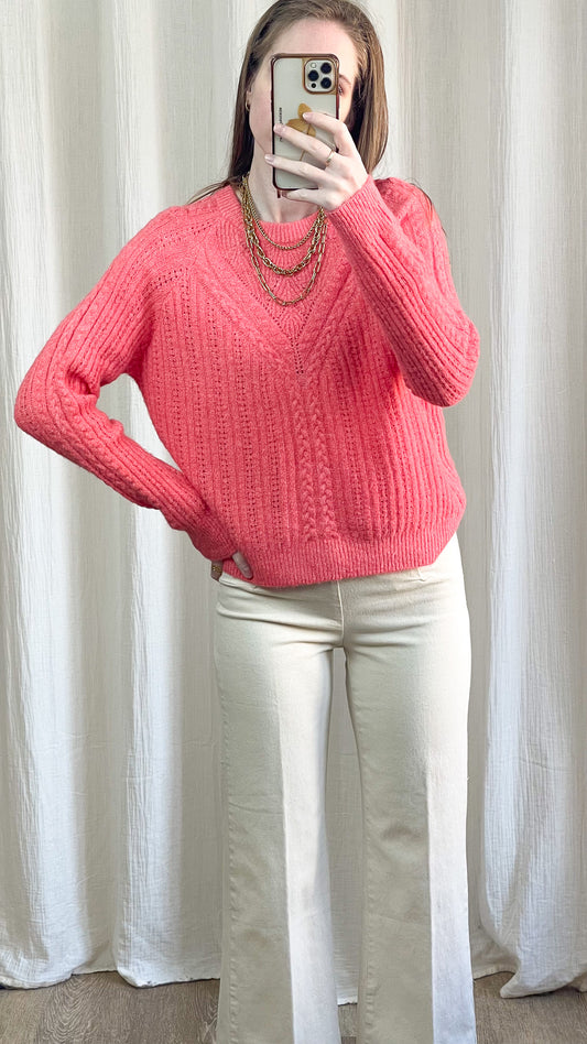 Pull Sandrine - Pull ajouré col rond