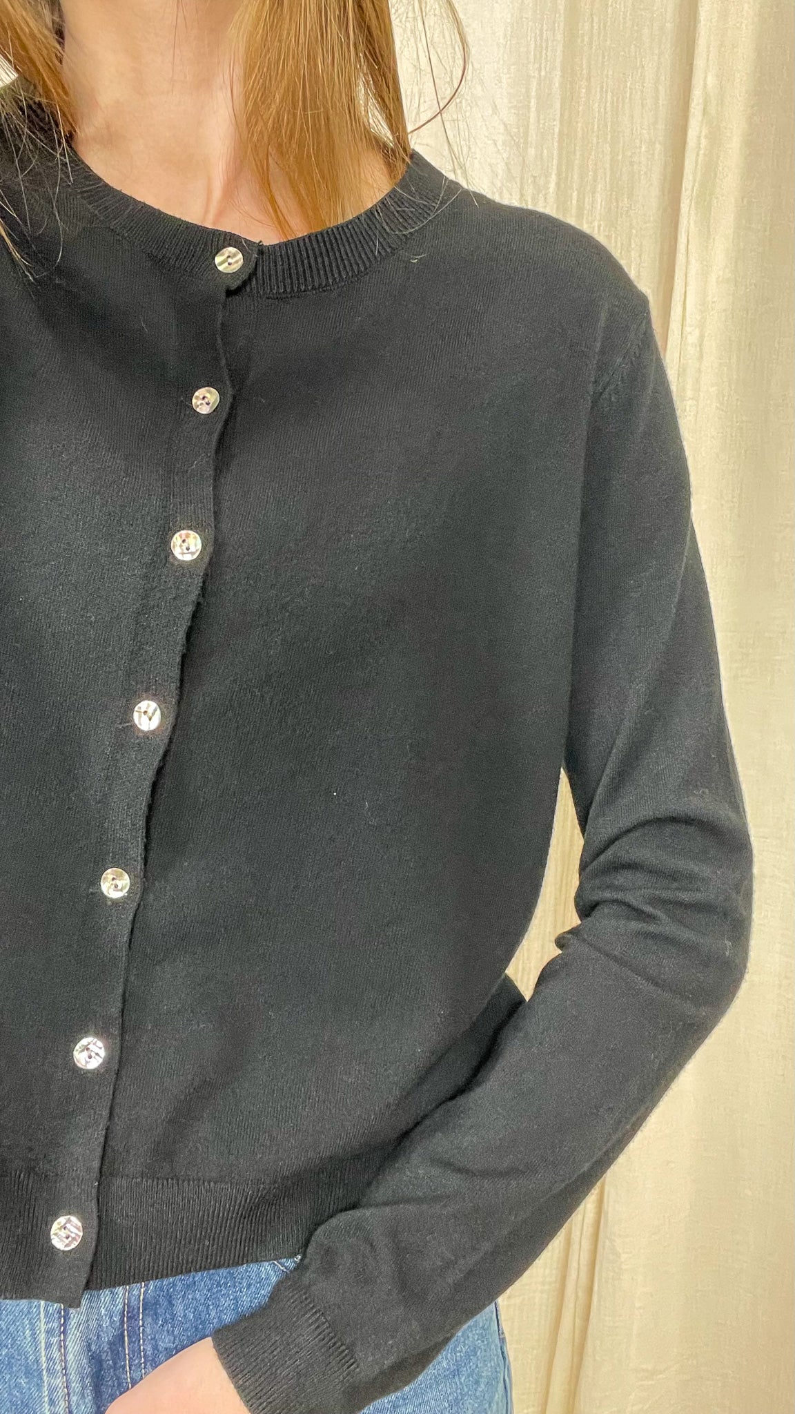 Gilet col rond basique