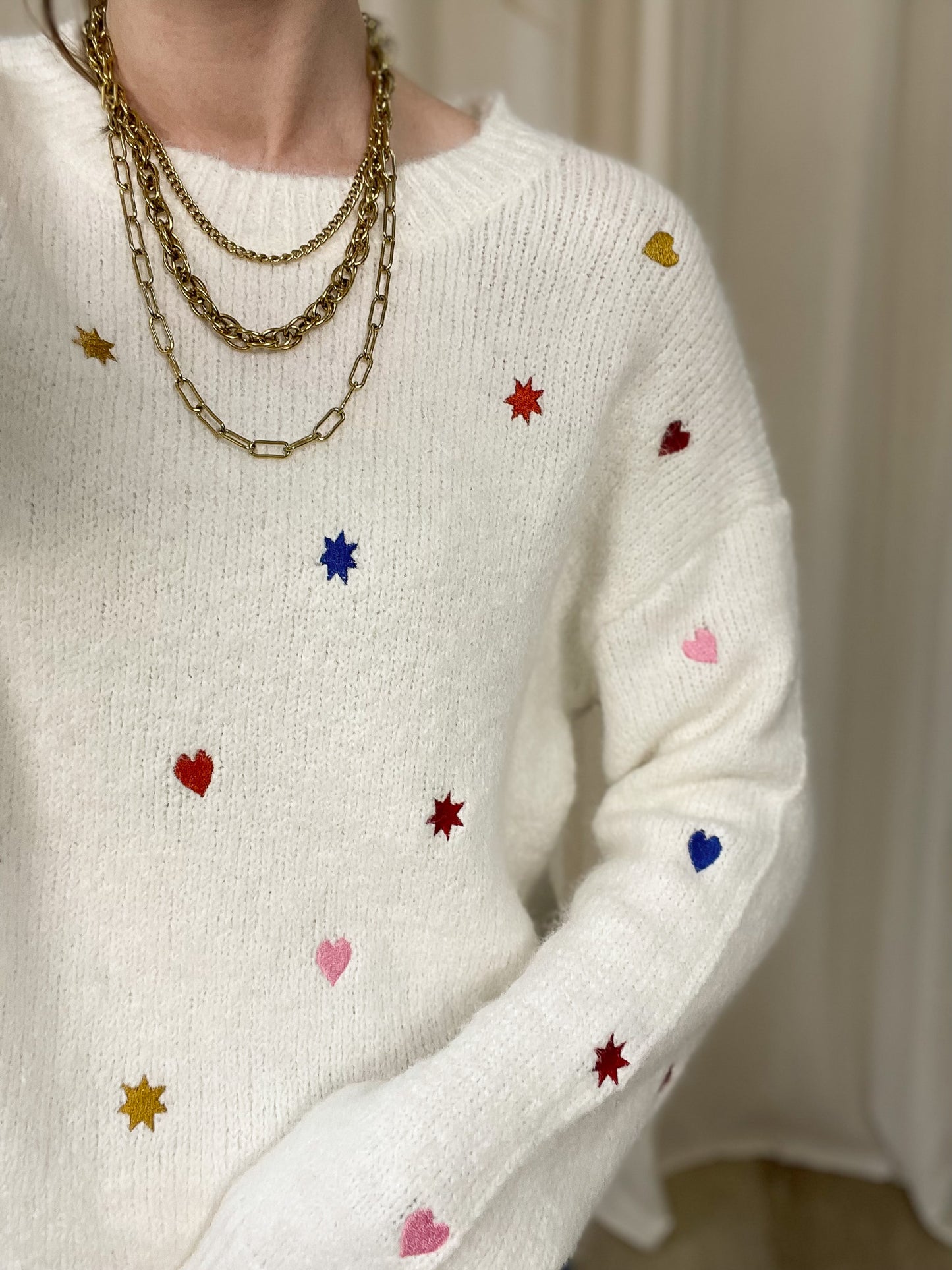 Pull Alice - Maille avec broderies