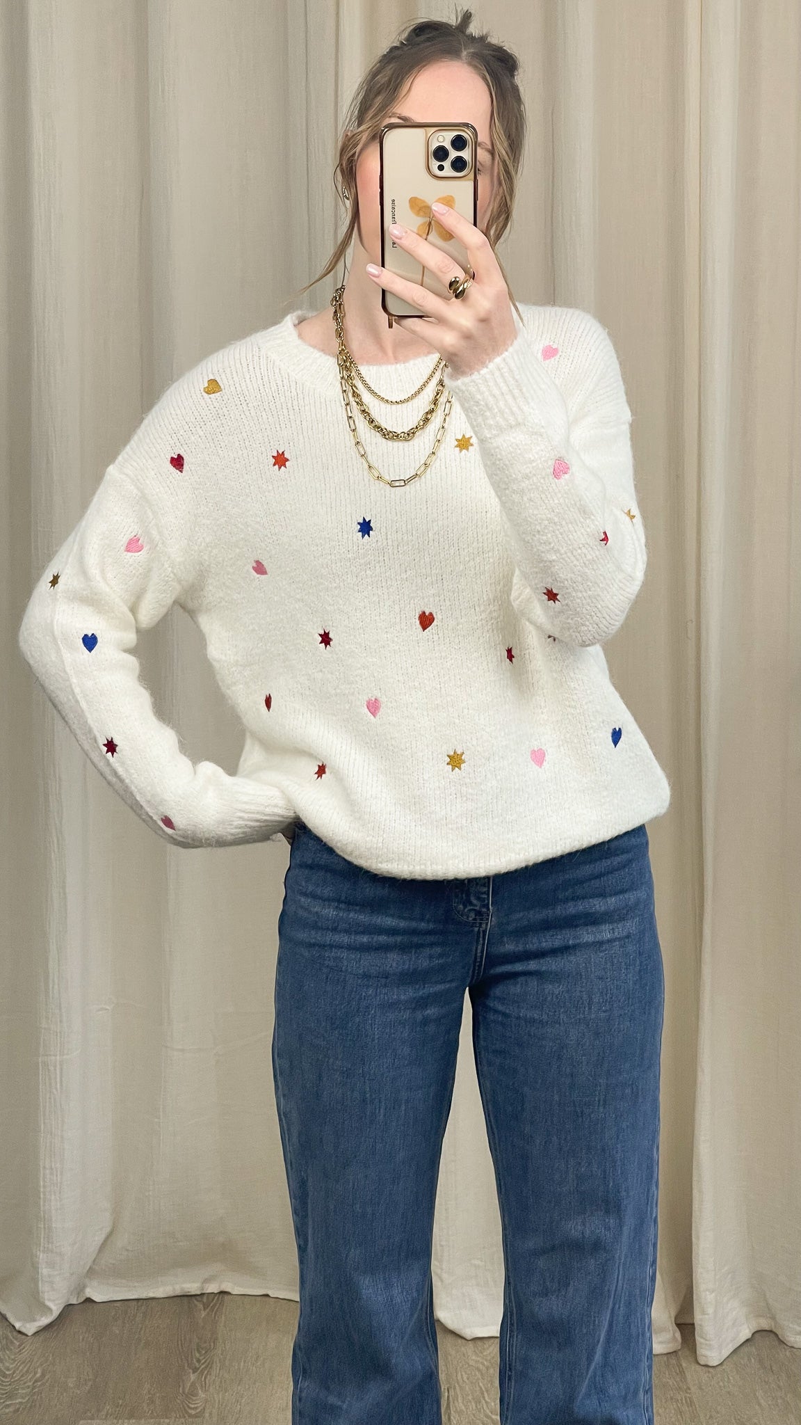 Pull Alice - Maille avec broderies