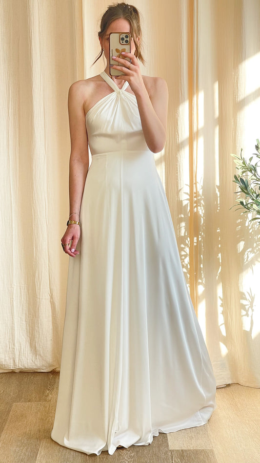 Robe Léa - Robe longue satinée