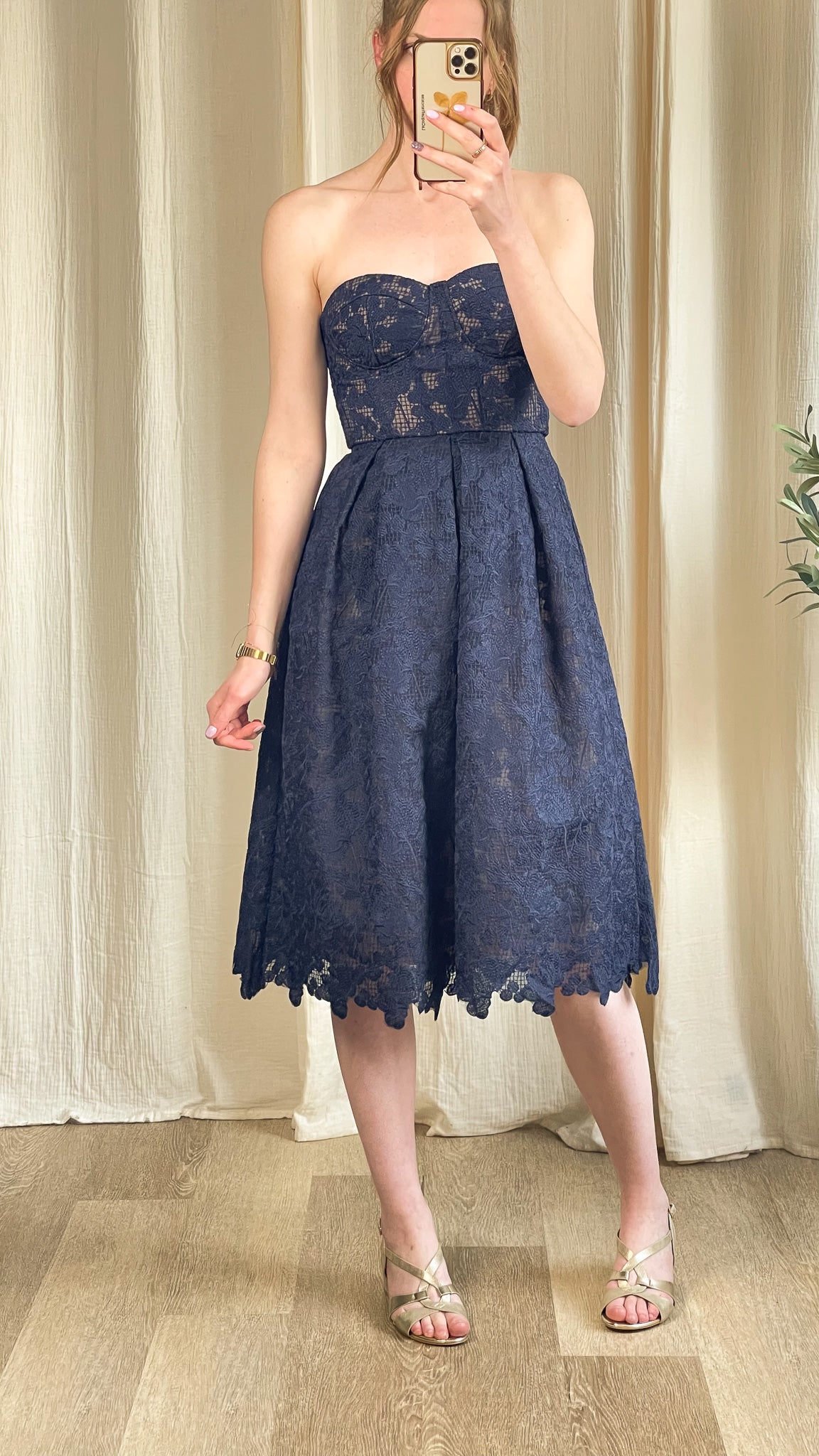 Robe Salma - Robe bustier en dentelle