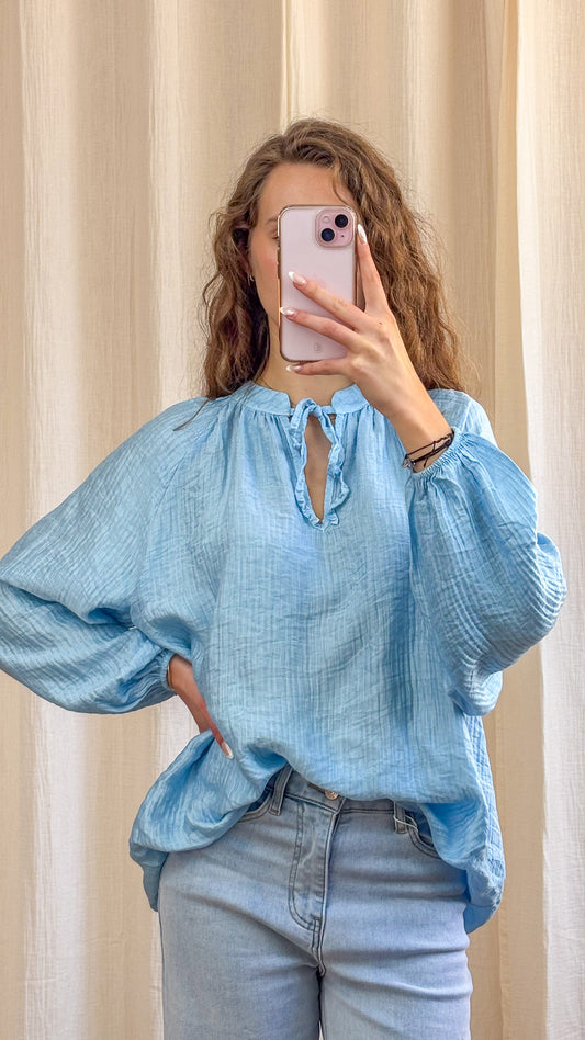 Blouse Héloïse - Blouse femme fluide à col lien