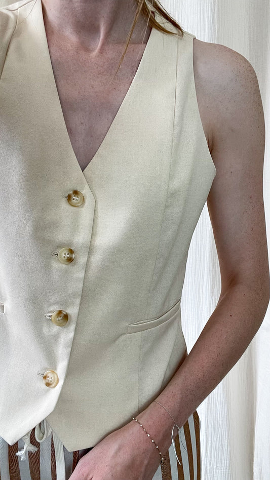 Veston Clémence - Gilet sans manche boutonné