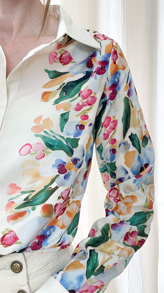 Chemise Céline - Chemise fluide motif floral