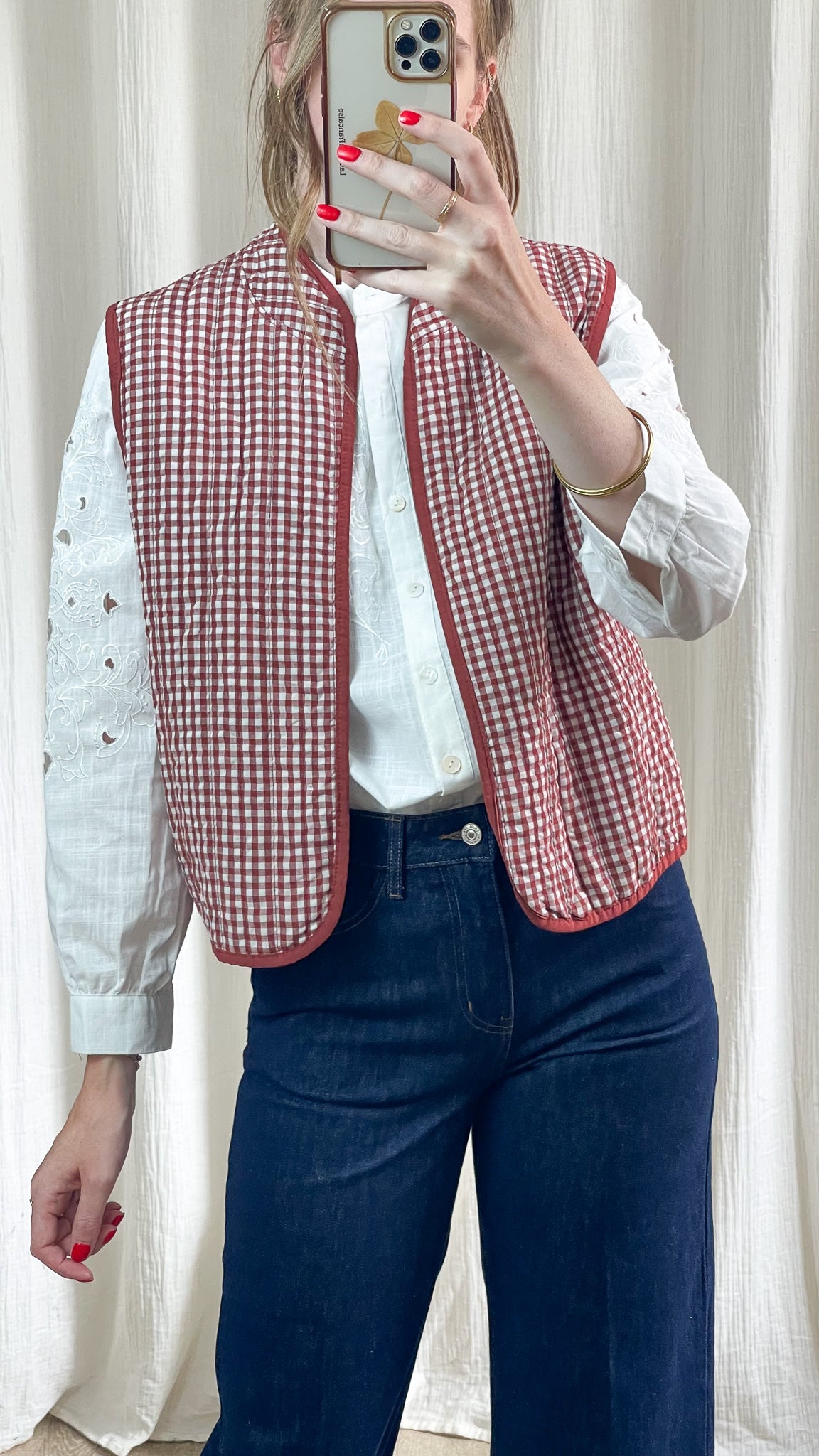 Veste Vichy - Veste boléro motif vichy