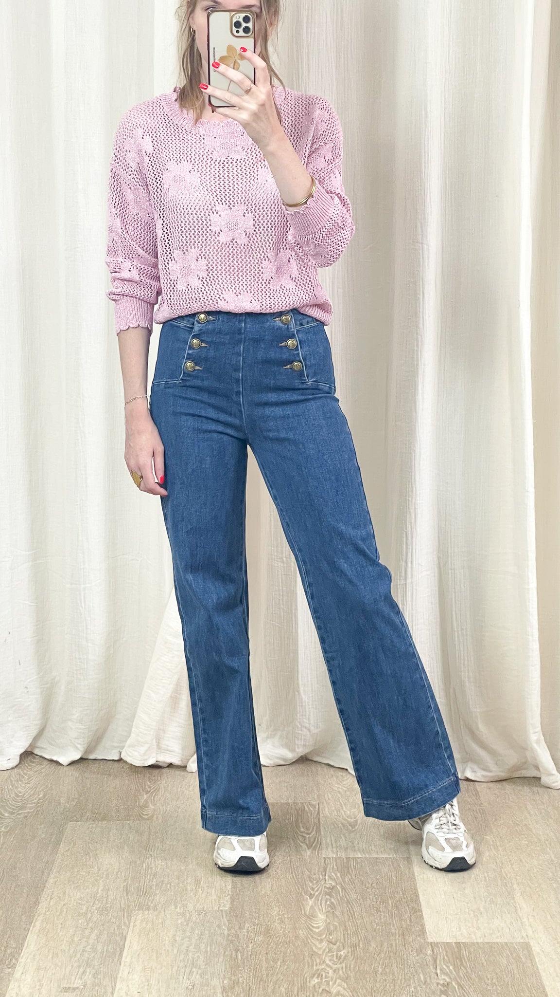 Pull Iris - Pull motif fleurs