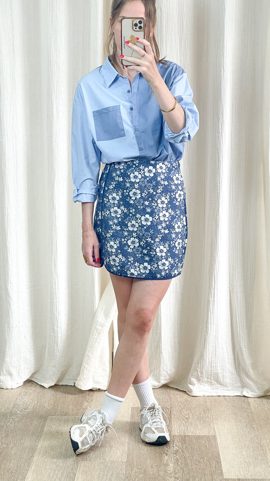 Jupe Sarah - Jupe courte à fleurs