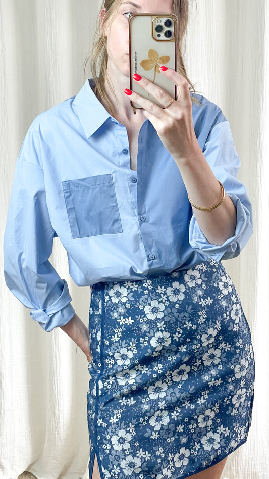 Chemise Luna - Chemise oversize bicolore