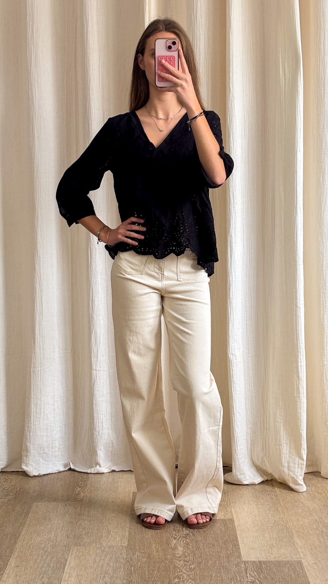 Blouse Meredith – Blouse broderie anglaise fluide