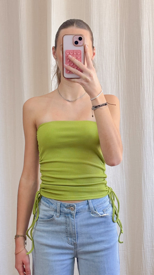 Top Lana – Top bandeau côtelé ajustable