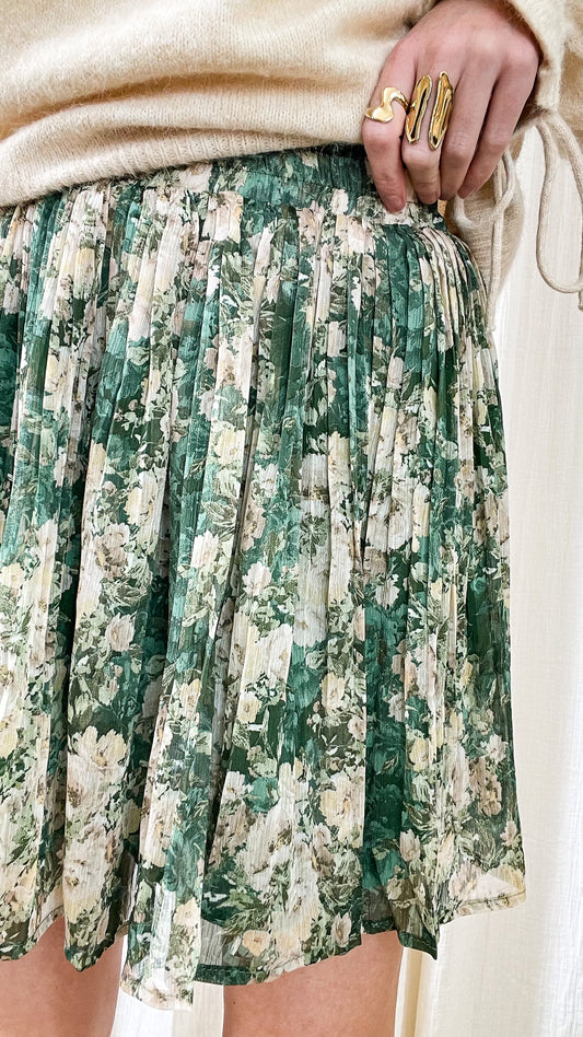 Jupe Eva – Jupe plissée fleurie