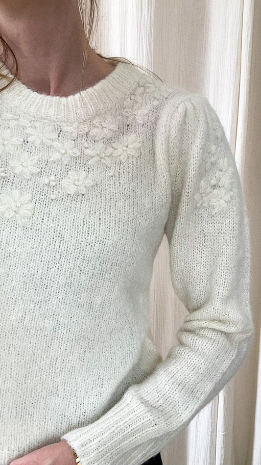 Pull Oli - Pull avec fleurs en relief