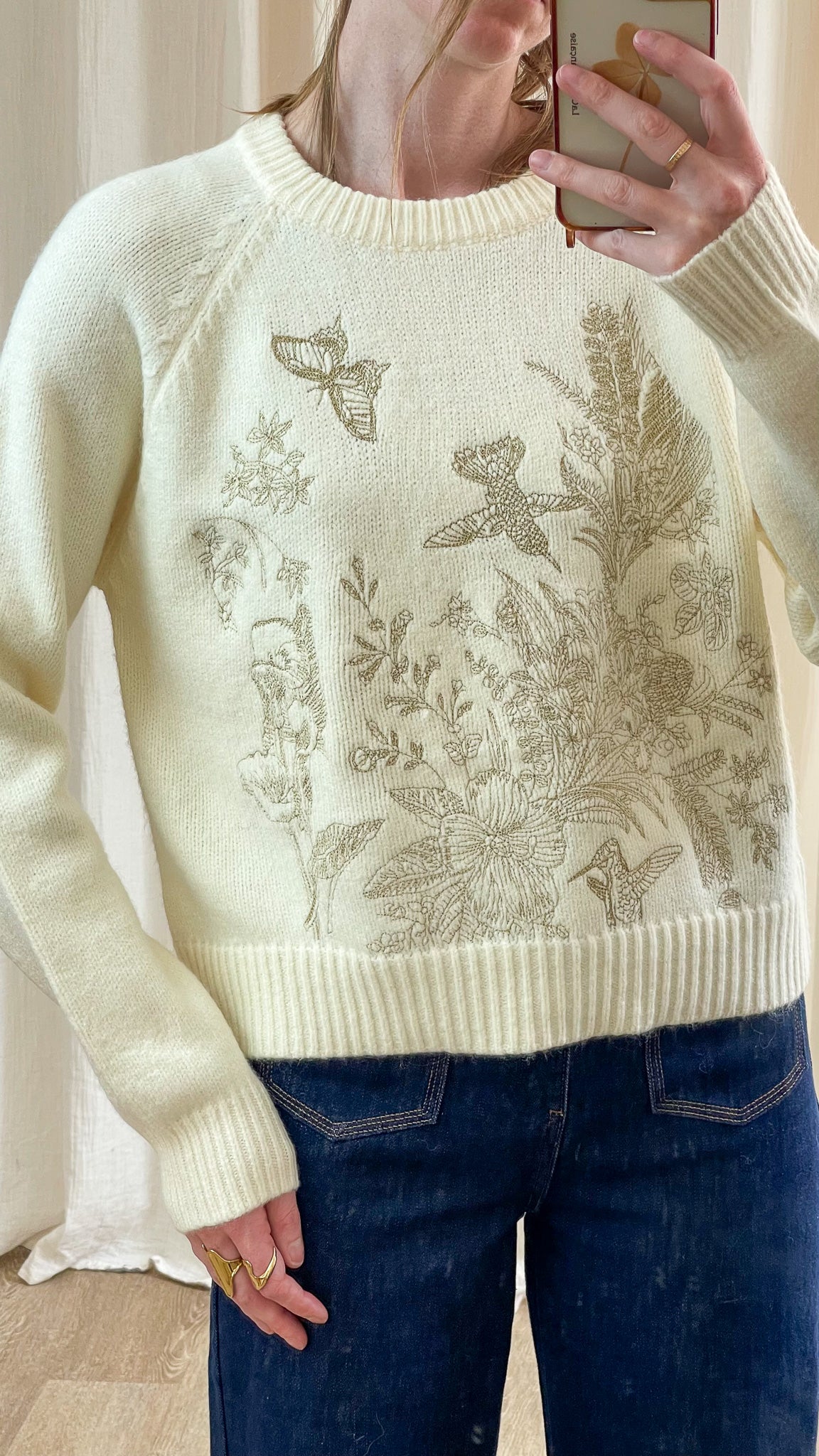 Pull Ennie - Pull avec broderie dorée