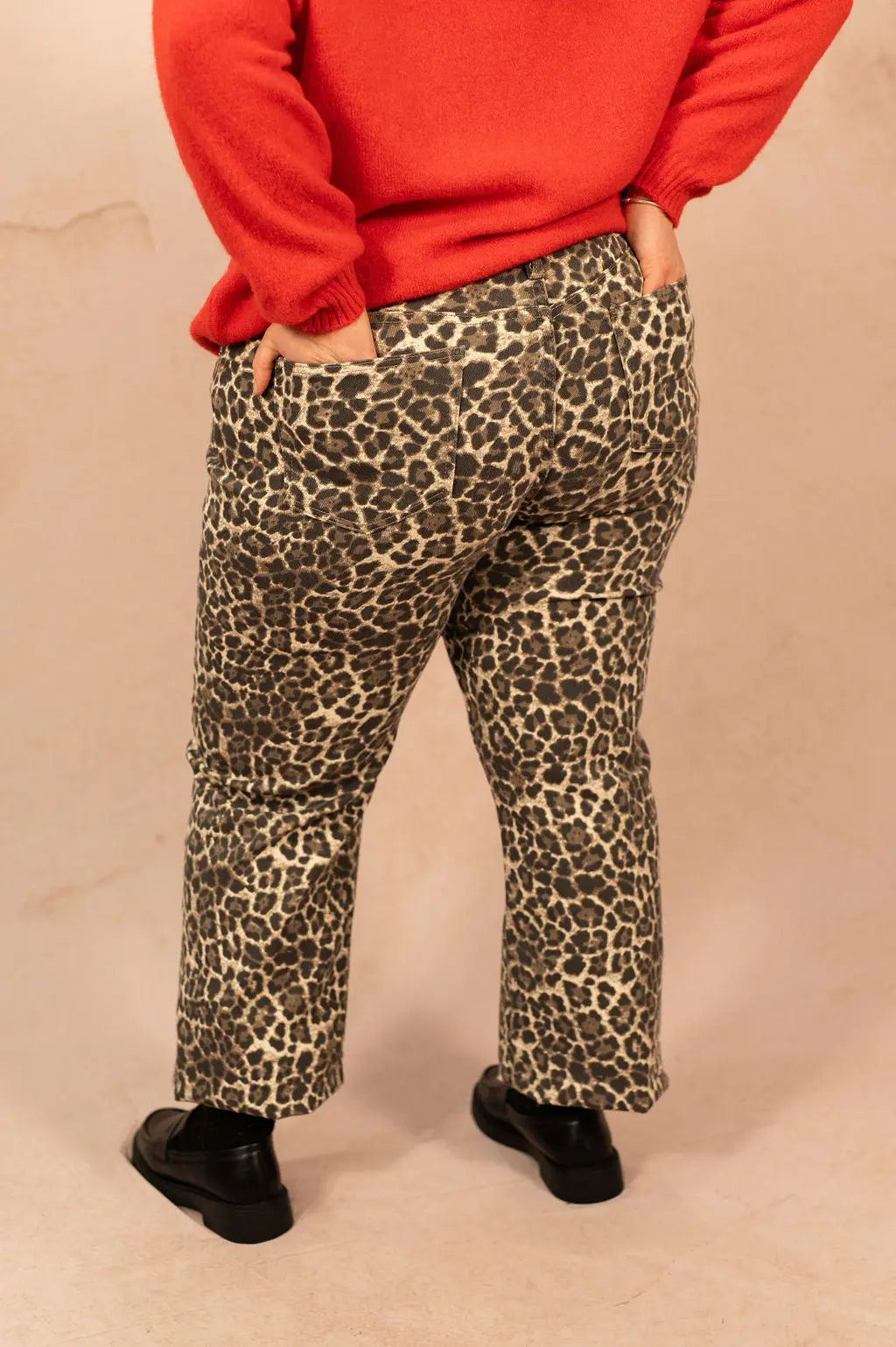 Jeans droit imprimé léopard - Jeans Eve - grande taille - LAÏLLA