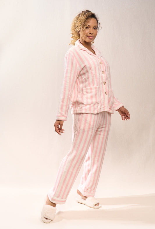 Pyjama rayé moumoute