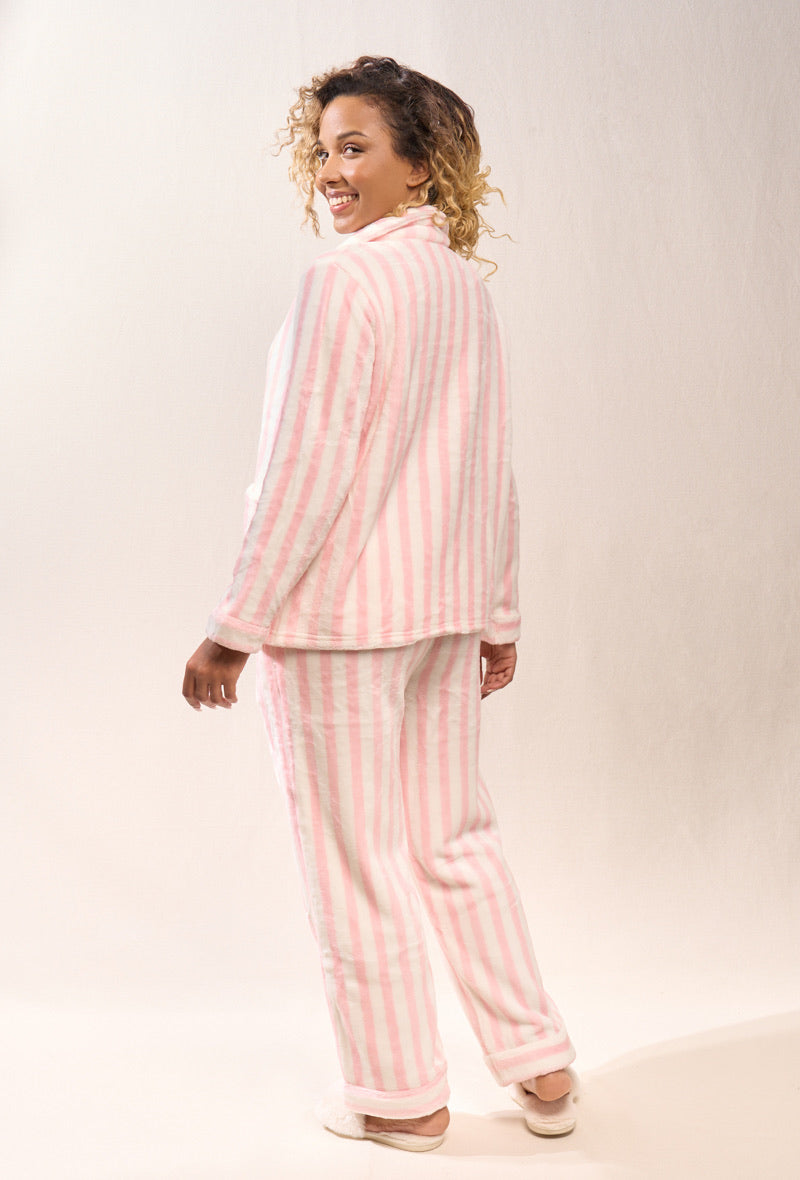 Pyjama rayé moumoute