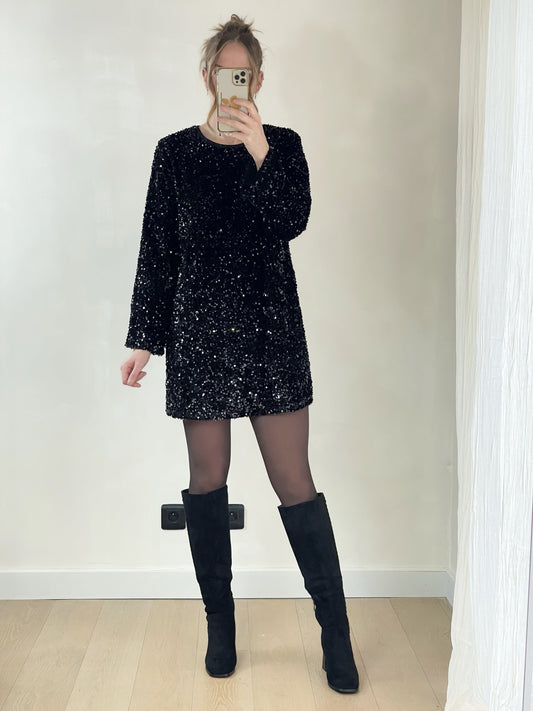 Robe Venus - Robe droite à sequins