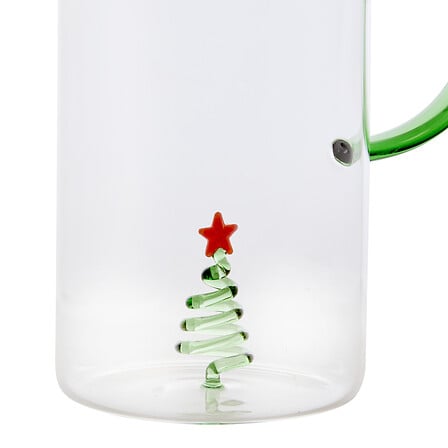 Pichet 3D Nelya 1,4 l Noël assorti - Carafe en verre décor festif