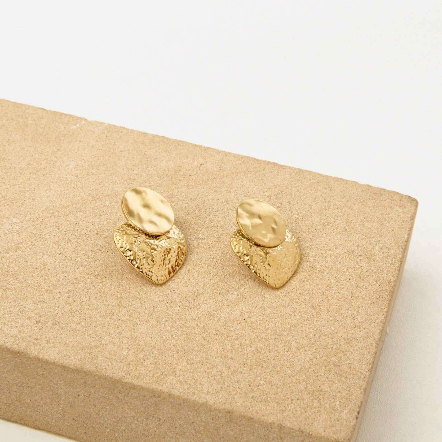 Boucles d'oreilles martelé