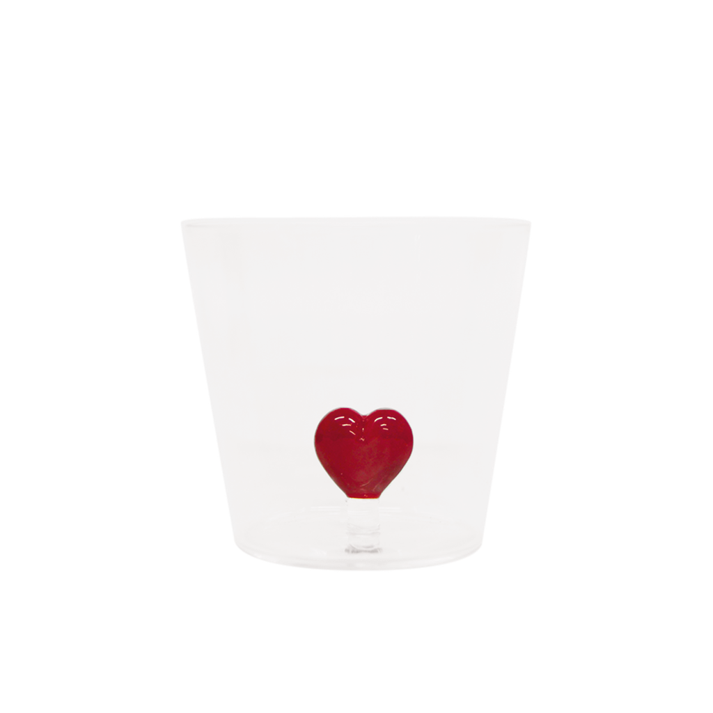 Verre coeur en 3D