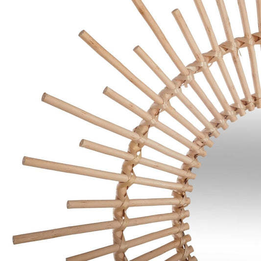 Miroir en rotin soleil Rebecca