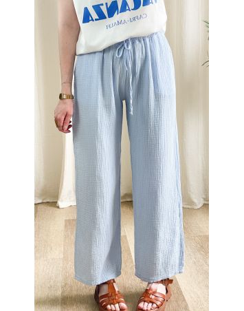 PANTALON GAZE DE COTON