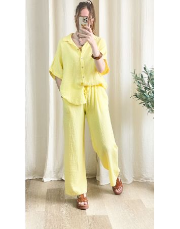 PANTALON GAZE DE COTON