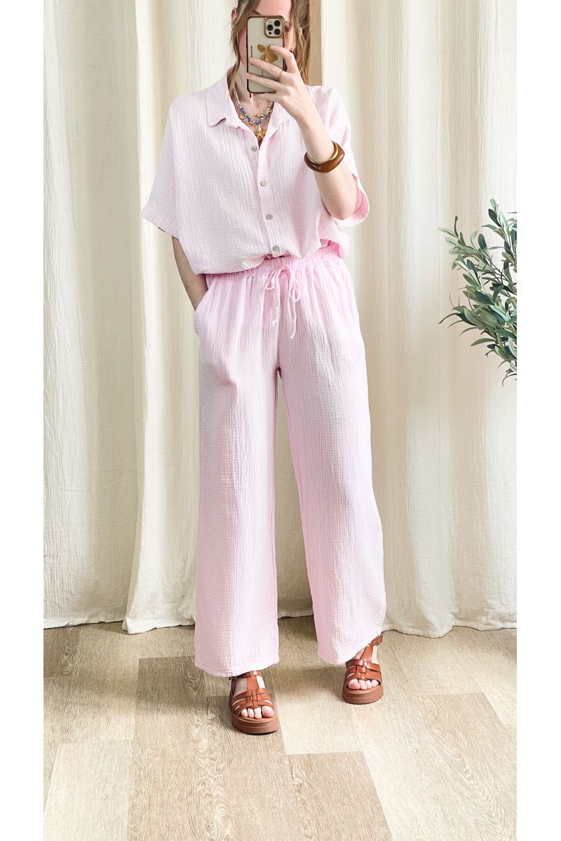 CHEMISIER GAZE DE COTON