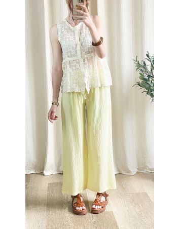 PANTALON GAZE DE COTON