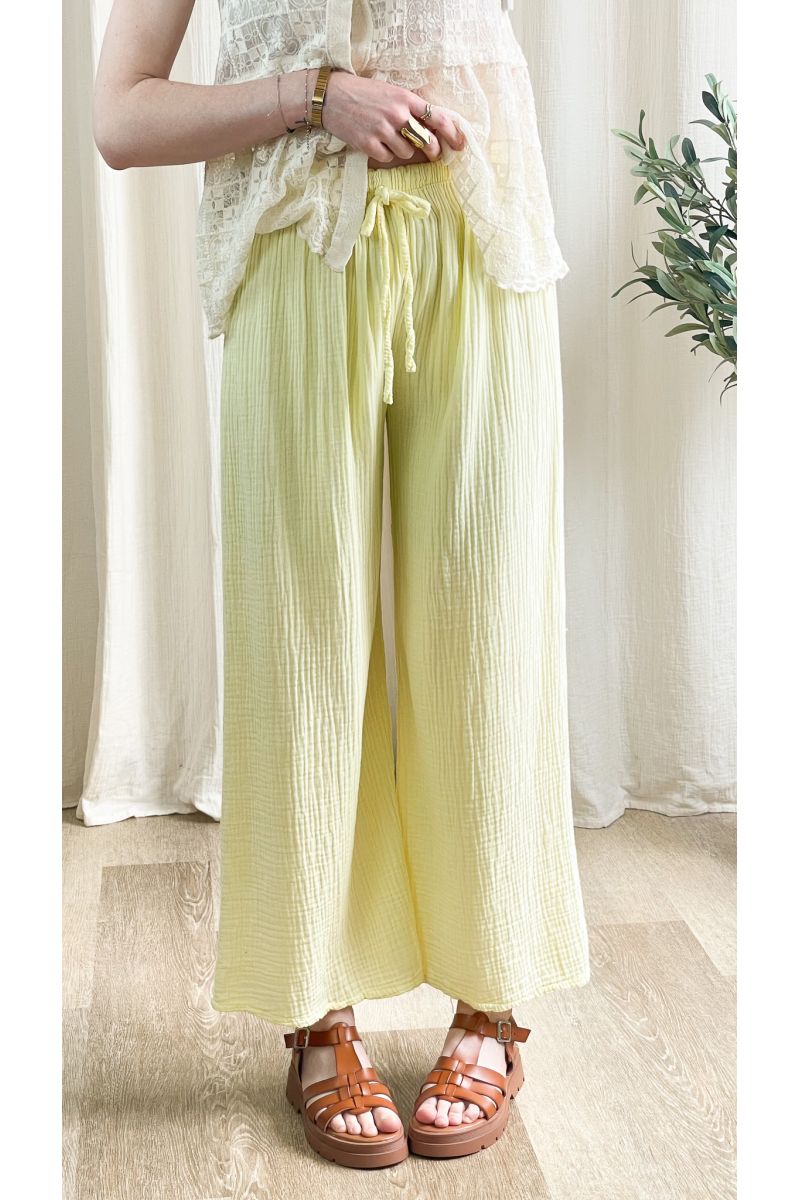 PANTALON GAZE DE COTON
